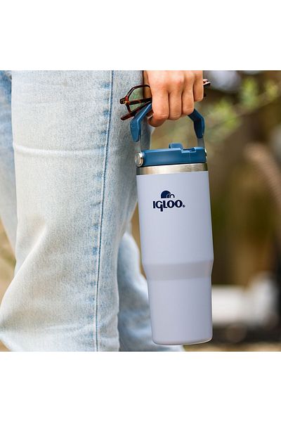 IGLOO Igloo Powder Thermos 900 ml Thermos Cup with Straw Gray/Kyrak