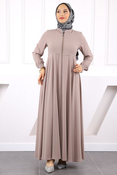 İmajButik Μινκ μανίκι Gipeli με φερμουάρ Ferace