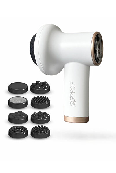 clickzu Aparat de masaj anticelulitic, 8 capete de masaj, 9 niveluri de intensitate, 3200 Rpm, 1800 Mah