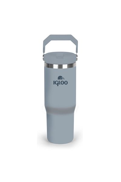 IGLOO Igloo Powder Thermos 900 ml Thermos Cup with Straw Gray