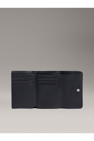 Calvin Klein Women Black Must Aop Small Trifold Wallet