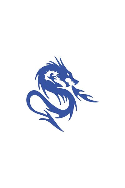 Reysa Tasarım Angry Dragon Car Sticker 17X17 cm Blue