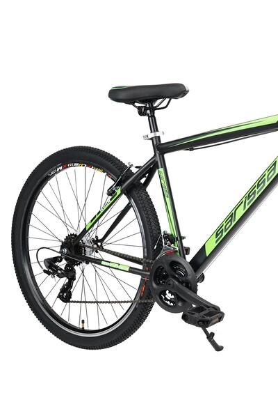 SARİSSA BİSİKLET Sarissa Moon 27,5" Jant MTB Ön Amortisörlü Shimano Kelebek 21 Vites V Fren Dağ Bisikleti Siyah Yeşil