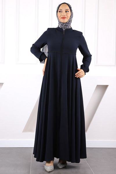 İmajButik Μπλέ μανίκι Gipeli με φερμουάρ Ferace