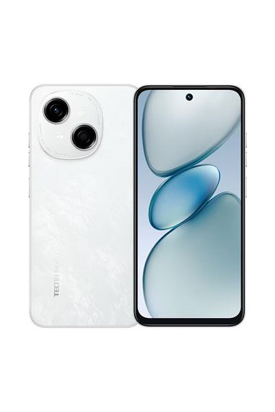 TECNO Spark Go1 LTE Smartphone, 3 GB RAM, 64 GB Storage, Glittery White,