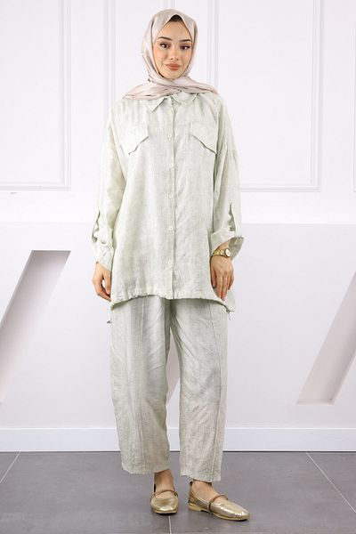 İmajButik Mint Tunic Trouser Suit