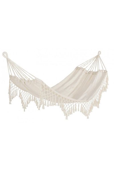 Bizzotto Suspended Cotton Hammock Cream Kauana 200 cm x 100 cm