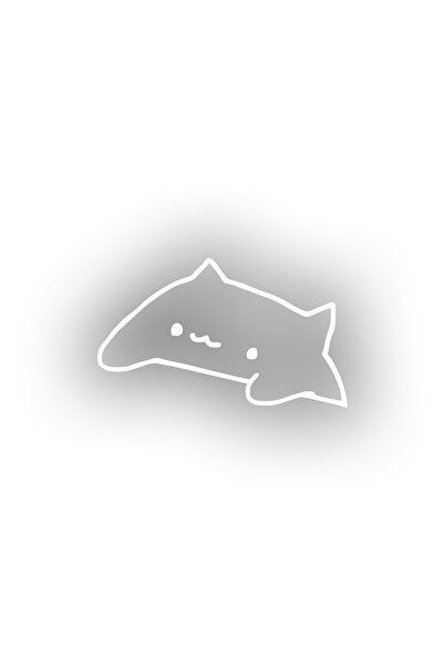 Reysa Tasarım Cute Cat Car Sticker 17X17 cm White