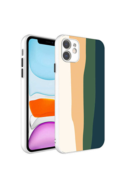 BUTAM BİLİŞİM حافظة X-Cam ملونة متوافقة مع iPhone 11 مع حماية للكاميرا - NO1