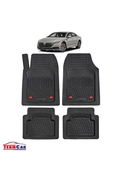 TEAMCAR ® Car Mats Tray Type Compatible with Volkswagen Arteon 3H Fastback (2017–2024)