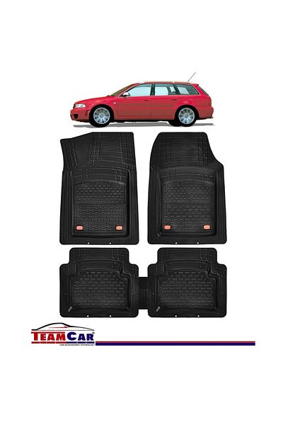 TEAMCAR Tray Type Car Mats Compatible with Audi B5 A4 (8D) - (1994-2001), Full Interior Protection