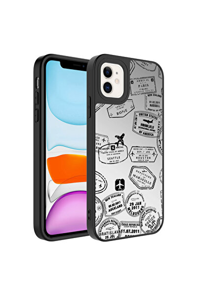 BUTAM BİLİŞİM حافظة مرآة لامعة متوافقة مع هاتف iPhone 11 مع حماية للكاميرا - ...