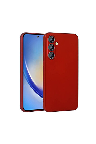 BUTAM BİLİŞİM غطاء سيليكون لهاتف جالاكسي A35 بريميير - أحمر