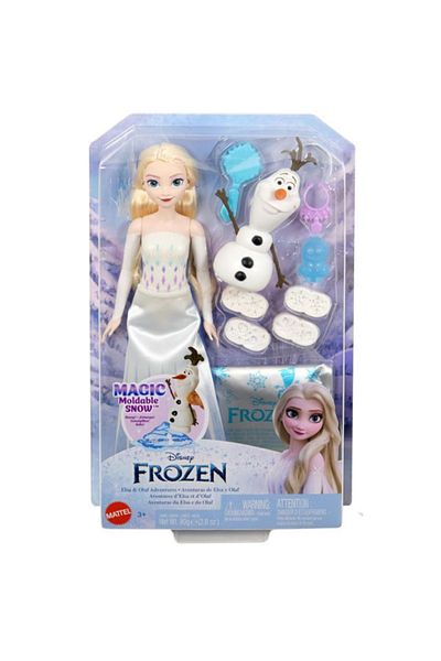 mattel Papusa Disney Princess Elsa Frozen si Olaf, Zapada modelabila magica