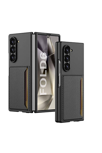 BUTAM BİLİŞİM لهاتف Galaxy Z Fold 6، سطح خلفي من ألياف الكربون مع حامل بطاقة ...
