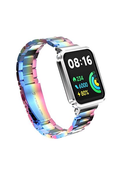 BUTAM BİLİŞİM ساعة Xiaomi Redmi Watch 2 Lite المتوافقة مع KRD-60 بسوار معدني ...