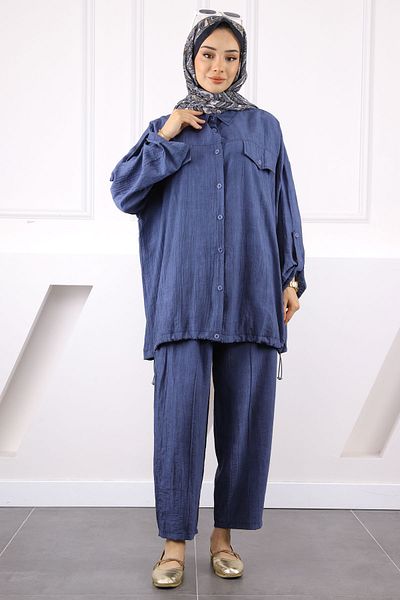 İmajButik Σετ παντελόνι Indigo Tunic