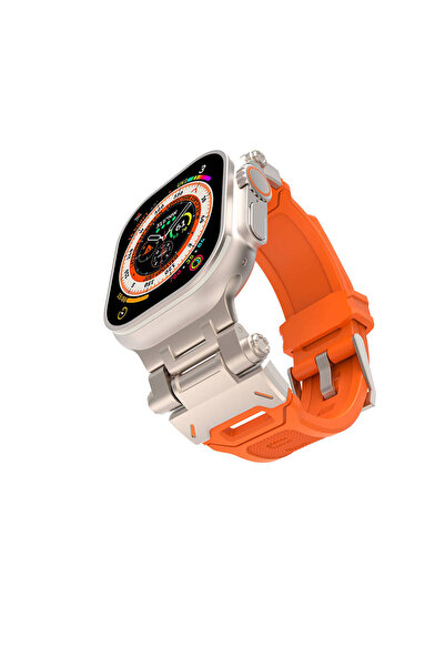 BUTAM BİLİŞİM ساعة 7 مقاس 45 ملم KRD-108 سوار سيليكون برأس معدني - ستارلايت -...