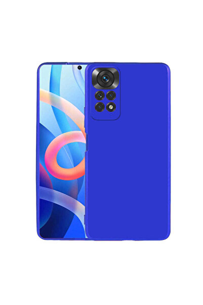 BUTAM BİLİŞİM غطاء حماية من السيليكون لهاتف Redmi Note 11S Global - أزرق ساكس