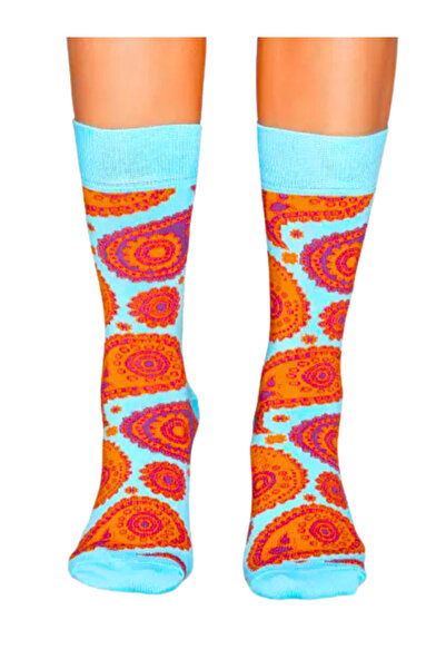 Shuttle Park Special Series Happy Colorful Mandala Pattern Socks Fun Comfortable Design Style Socket Seamless Socks