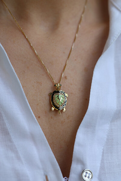 Yenigün Kuyumculuk 14 Ayar Altın Kaplumbağa Kolye Ucu