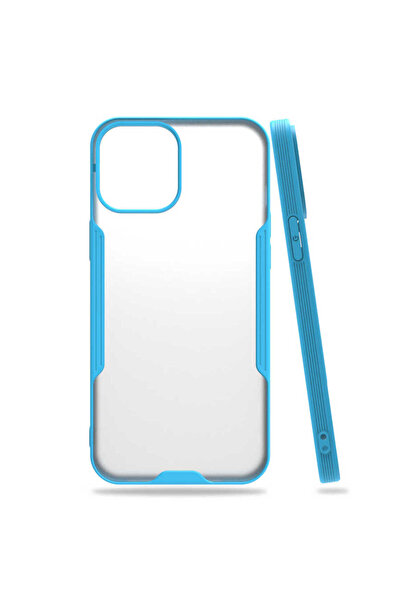 BUTAM BİLİŞİM iPhone 12 Mini Compatible Parfait Case-Blue