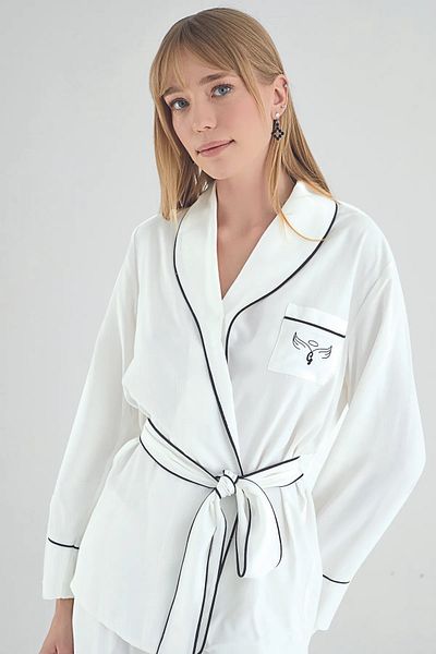Sevim Sevi̇m 21201 Embroidered Pants Suit 25Y