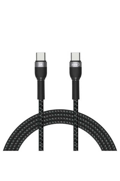 BUTAM BİLİŞİM كابل Shira Series Type-c إلى Type-c PD أسود بطول 2 متر