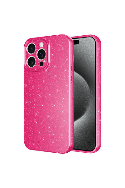 BUTAM BİLİŞİM حافظة قطنية فاخرة فضية متوافقة مع هاتف iPhone 15 Pro مع حماية ل...