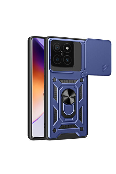 BUTAM BİLİŞİM حافظة متوافقة مع هاتف Xiaomi 14T مع حامل مغناطيسي وحماية للكامي...