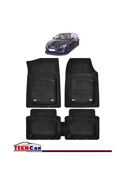 TEAMCAR ® Tray Type Car Mats Compatible with Volvo S60 Mk2 (2010–2018) - Sedan