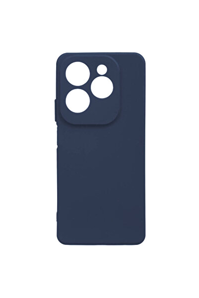 BUTAM BİLİŞİM Infinix Hot 40 Pro Case Piping Silicone - Navy Blue