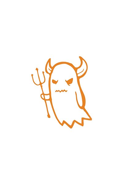 Reysa Tasarım ملصق سيارة زيبياني جوست 17x17 سم برتقالي