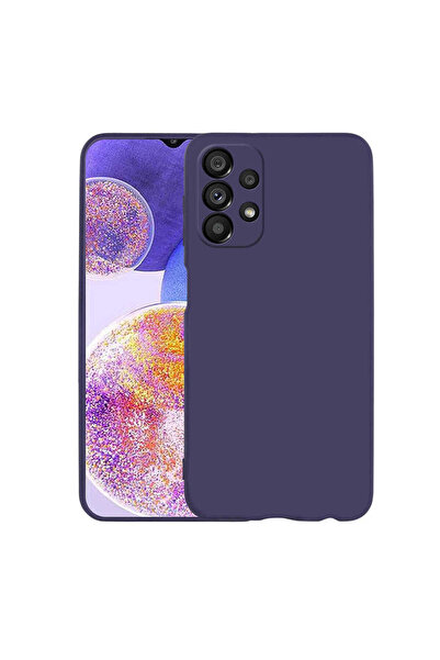 BUTAM BİLİŞİM حافظة جالاكسي A23 غطاء سيليكون بريميير - أزرق داكن