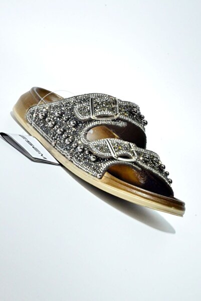 AkınalBella AKINALBELLA Papuci cu bandă dublă cu împodobire cu știfturi 3769.Z.0006