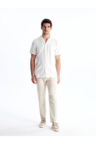 LC Waikiki Slim Fit Linen Blended Men's Trousers