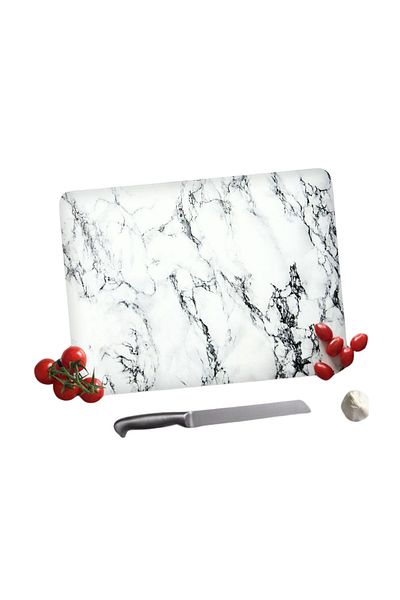 Hanedanev Tempered Glass Cutting Board 25X35 cm Rectangular Anti-Scratch Cutting Board