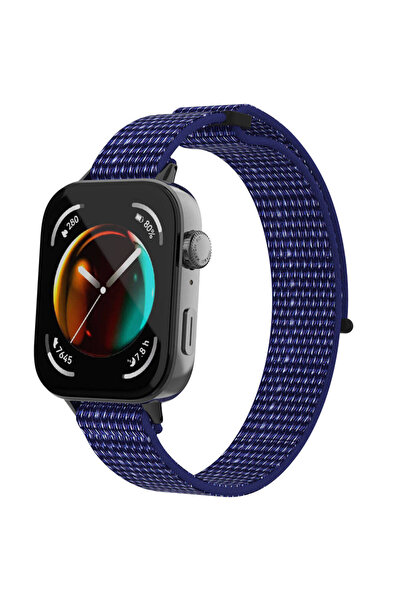 BUTAM BİLİŞİM ساعة هواوي فيت 3 KRD-03 حبل من القش - نيلي