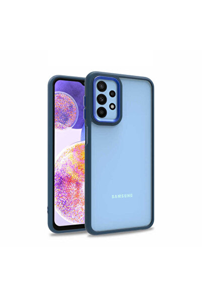 BUTAM BİLİŞİM غطاء حماية لهاتف جالاكسي A23 فلورا - أزرق