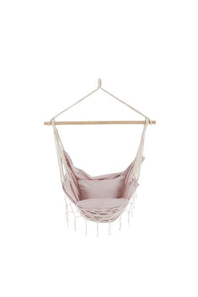 Decorer Hanging rocking armchair, pink 100x130x55 cm