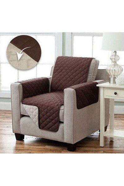 OEM Package Fabric cover for sofa, Brown + Fabric cover, protective for armchair