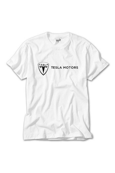 CrowsGate Tesla Motors White T-Shirt