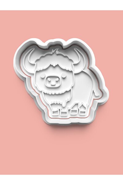 AKTASTORE قالب بسكويت على شكل ثور التبت وقالب عجينة السكر