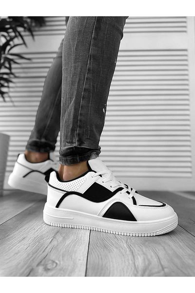 dehaine Men's casual sneakers, white, R923