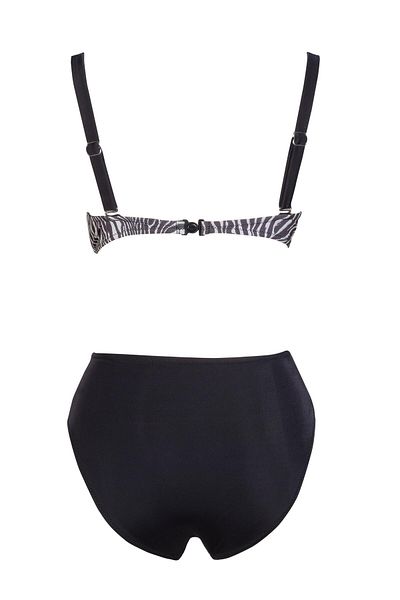 Endeep Beria Women's Zebra Patterned Bikini Set