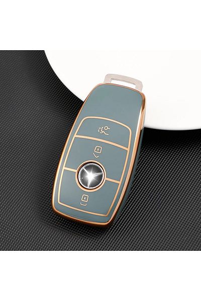 OEM Gray key case for Mercedes A C E S G Class GLC CLE CLA GLB GLS W177 W205 W213 W222 X167 AMG
