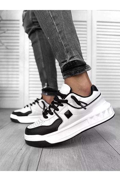dehaine Men's sneakers, casual, VLT, black and white, 086