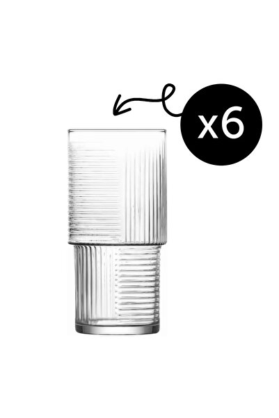 LAV Set de 6 pahare Longdrink, LAV, model Helen, calitate extra, design elegant și modern, 400 ml