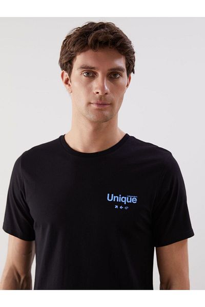 LC Waikiki LCW ECO Crew Neck Short Sleeve Printed Combed Cotton Men's T-Shirt