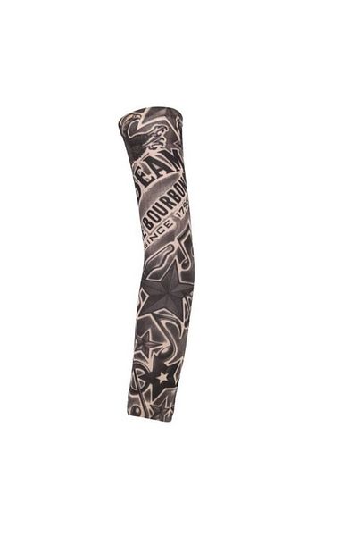 OEM Temporary tattoo sleeve, 3D print, with sun protection for arms, universal size, unisex, Black